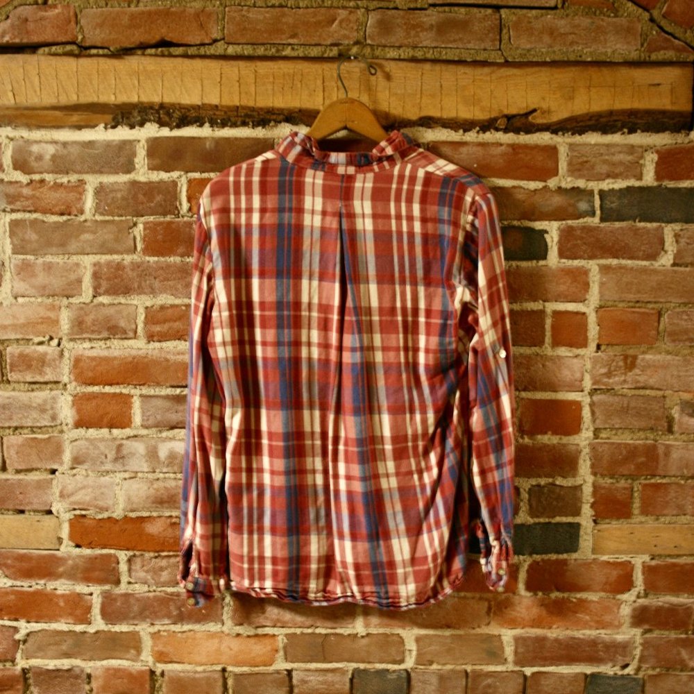 Anthropologie 4 Our Dreamers Soft Plaid Button Up - Picture 4 of 4
